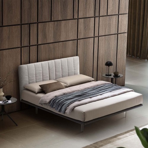 Pat matrimonial cu tapiterie Le Comfort, Celine